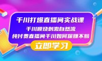（5828）千川-打爆直播间实战课：千川顺烧刺激自然流 纯付费直播间千川如何保赚不赔