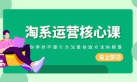 (5871)淘系-运营核心课,你学的不是只方法是创造方法的根源(190节课)