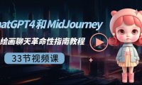 (6019)ChatGPT4 和 MidJourney AI 绘画聊天革命性指南教程-33节视频课-中英字幕