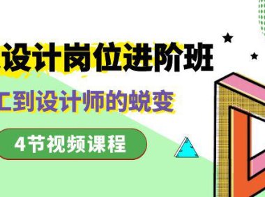 （5911）视觉设计岗位进阶班，从美工到设计师的蜕变（4节视频课程）