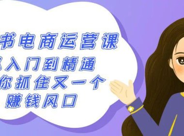 (6068)2024小红书-电商运营课,从入门到精通,带你抓住又一个赚钱风口(50节课)