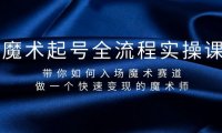 （6193）魔术起号全流程实操课，带你如何入场魔术赛道，做一个快速变现的魔术师