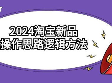 (6124)2024淘宝新品操作思路逻辑方法(6节视频课)
