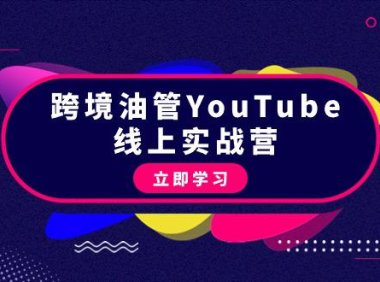 (6139)跨境油管YouTube线上营:大量实战一步步教你从理论到实操到赚钱(45节)