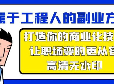（6195）属于工程人-副业方法论，打造你的商业化技能，让职场变的更从容