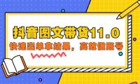 （6264）抖音图文带货11.0，快速出单拿结果，高效做账号（基础课+精英课=92节）