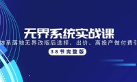 （6317）无界系统实战课：全体系落地无界改版后选择、出价、高投产做付费引流-38节
