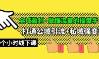 （6331）全域盈利·做懂流量的操盘手，打通公域引流+私域强变现，约9个小时线下课