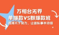 (6337)万相台无界-单爆款VS群爆款班:选择大于努力,让团队事半功倍(16节课)