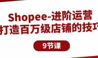(6344)Shopee-进阶运营:打造百万级店铺的技巧(9节课)