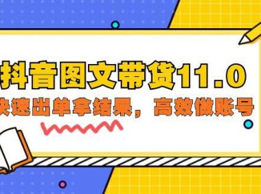 （6264）抖音图文带货11.0，快速出单拿结果，高效做账号（基础课+精英课=92节）