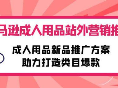 (6351)亚马逊成人用品站外营销推广,成人用品新品推广方案,助力打造类目爆款
