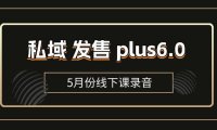 （6436）私域 发售 plus6.0【5月份线下课录音】/全域套装 sop流程包，社群发售…