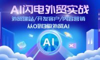 （6466）AI 闪电外贸实战：外贸建站/开发客户/内容营销/从0到3做外贸AI-更新至75节