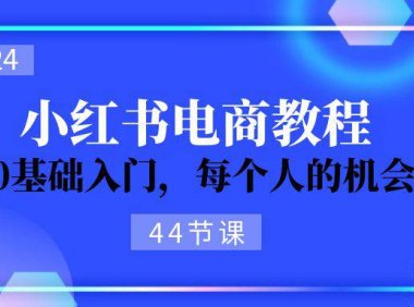 (6421)2024从0-1学习小红书电商,0基础入门,每个人的机会(44节)