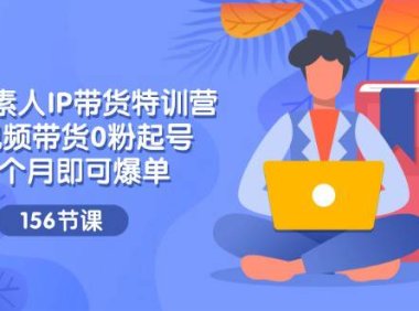 （6449）2024素人IP带货特训营，短视频带货0粉起号，一个月即可爆单（156节）