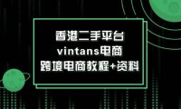 （6536）香港二手平台vintans电商，跨境电商教程+资料