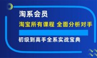 （6537）淘系会员【淘宝所有课程，全面分析对手】，初级到高手全系实战宝典