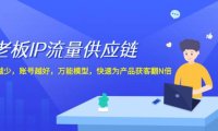 （6543）老板 IP流量 供应链，动作越少，账号越好，万能模型，快速为产品获客翻N倍