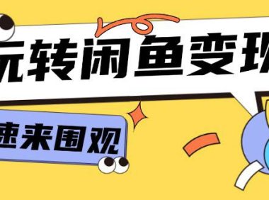 （6503）从0到1系统玩转闲鱼变现，教你核心选品思维，提升产品曝光及转化率-15节