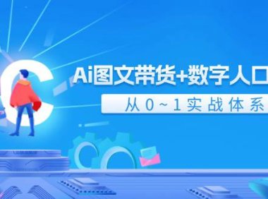 （6505）Ai 图文带货+数字人口播带货，从0~1实战体系课（43节）