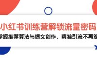 (6588)小红书训练营解锁流量密码,掌握推荐算法与爆文创作,精准引流不再难